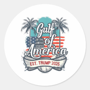Golfküste Amerikas Funny Donald Trump 2025 Amer Runder Aufkleber