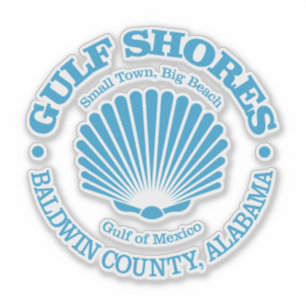 Golfküste (Muschel) Aufkleber