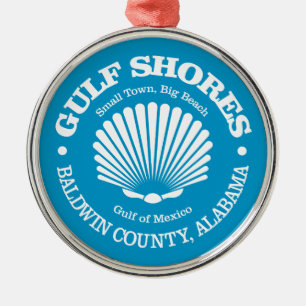 Golfküste (Muschel) Ornament Aus Metall