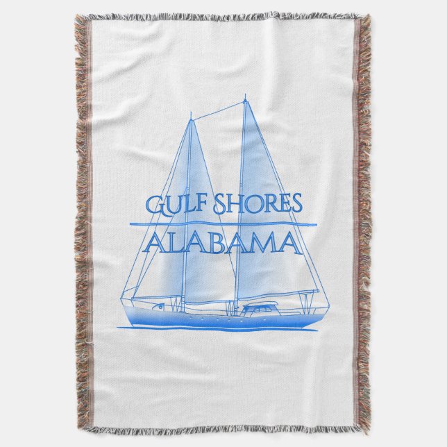 Golfküste Nautical Segelschiff Segler Decke (Vorderseite Vertikal)