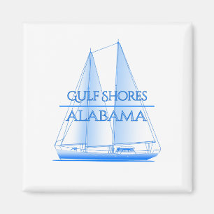Golfküste Nautical Segelschiff Segler Magnet