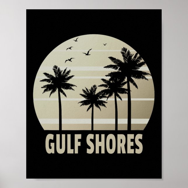 Golfküsten Alama Urlaubs-Souvenir Poster (Vorne)