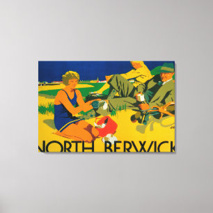 Golfküsten-Werbeplakat Leinwanddruck