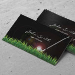 Golflehrer Beruflich Visitenkarte<br><div class="desc">Beruflicher Golflehrer Dark Business Card.</div>