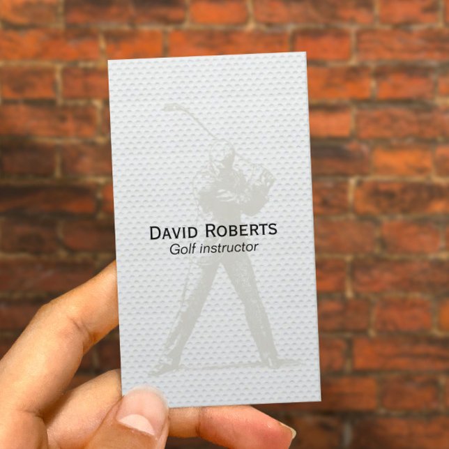 Golflehrer Beruflich Visitenkarte (Von Creator hochgeladen)