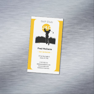 Golflehrer Berufliche Golfunterricht Magnetische Visitenkarte
