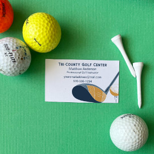 Golflehrer Golfprofi Maßgeschneidert Visitenkarte