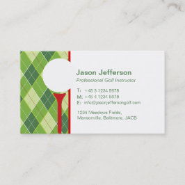 Golflehrer-Visitenkarten Visitenkarte