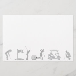 Golfliebhaber: Vom T-Shirt zum Grünen Briefpapier