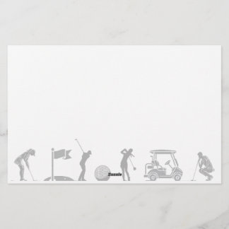 Golfliebhaber: Vom T-Shirt zum Grünen Briefpapier