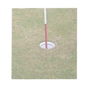 Golfloch Notizblock