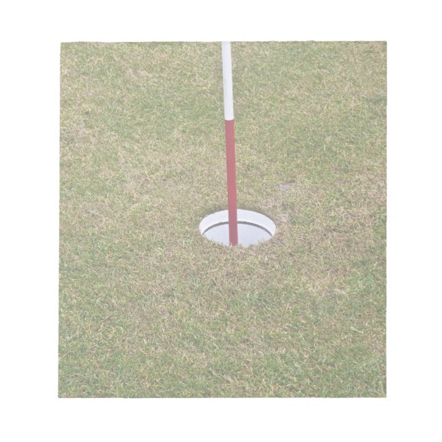 Golfloch Notizblock (Vorderseite)