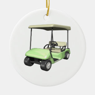Golfmobil Keramikornament