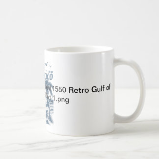 Golfo de México Golfküste 1550 Retro Golf von Mexi Kaffeetasse