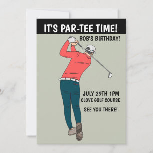 GOLFPARTY INDIVIDUELLE EINLADUNGEN