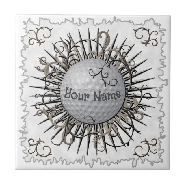 Golfplatine Swirl Fliese (Vorderseite)