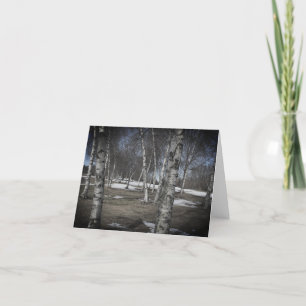 Golfplatz Birch Trees Note Card Dankeskarte