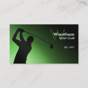 Golfplatz Business Card Visitenkarte