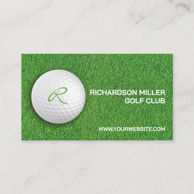 Golfplatz Business Card Visitenkarte (Vorderseite)