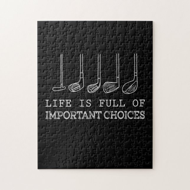 Golfplatz| Das Leben ist voller wichtiger Entschei Puzzle (Vertikal)