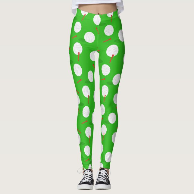 Golfplatz Gemustert Leggings (Vorderseite)