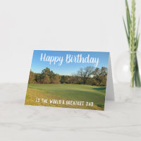 Golfplatz Glückwunsch Geburtstag Foto Personalisie