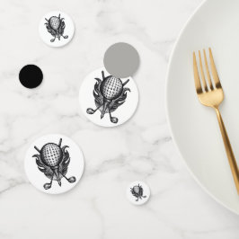 Golfplatz Golfer Geschenkklubs T-Shirt Ball Pen-an Konfetti