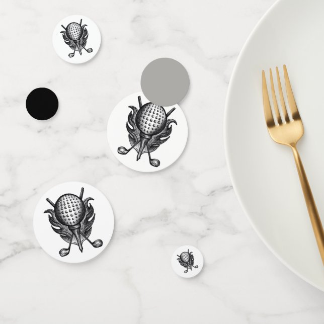 Golfplatz Golfer Geschenkklubs T-Shirt Ball Pen-an Konfetti (Gruppe)