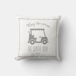 Golfplatz Golfer Gray Zitat Niedlicher Golfplatz Kissen