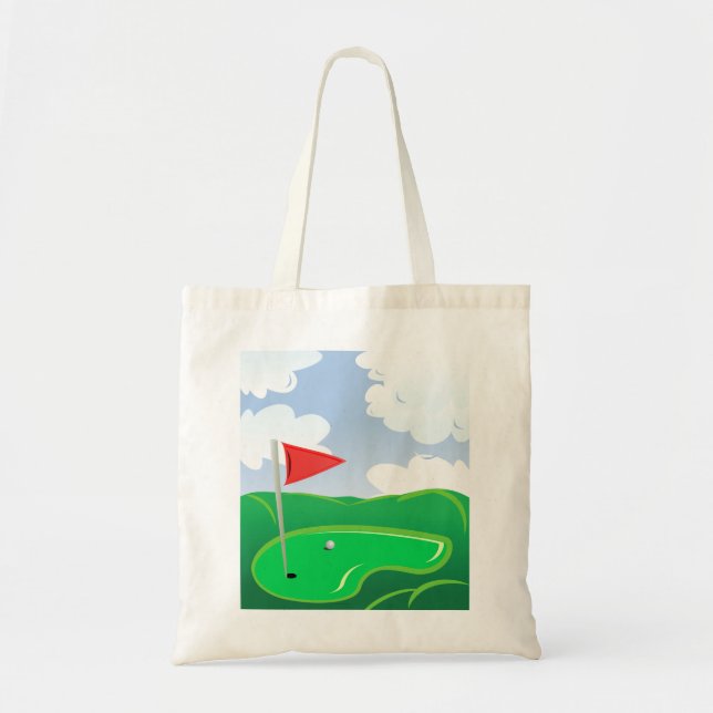 Golfplatz Green Tote Bag Tragetasche (Vorne)