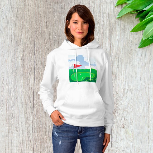 Golfplatz Green Womens Hoodie (Von Creator hochgeladen)