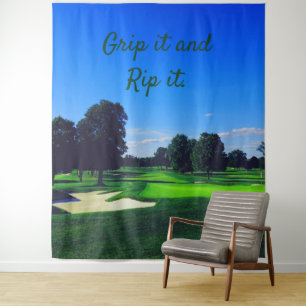 Golfplatz Greif zu und reiß los Wandteppich