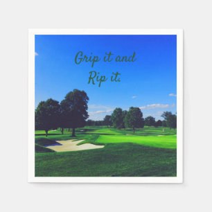 Golfplatz Grip it und Rip it Serviette