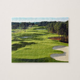 Golfplatz grün Hintergrund Puzzle