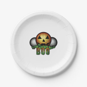 Golfplatz Halloween Golfer Ruhestand Geschenk Pappteller