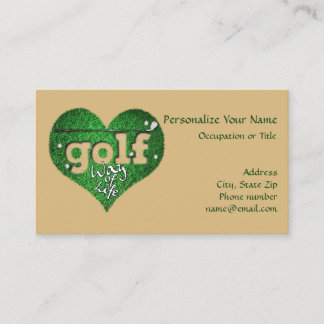 Golfplatz Herz und Golf Club Visitenkarte