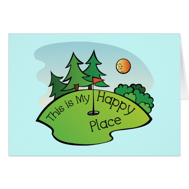 Golfplatz Hole Happy Place (Vorderseite (Horizontal))