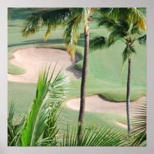 Golfplatz in Tropics Poster