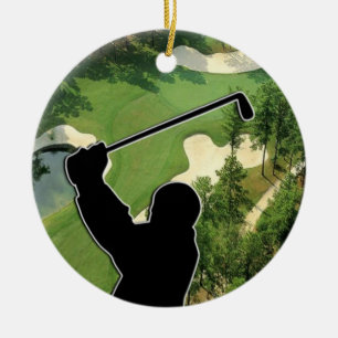 Golfplatz Keramikornament