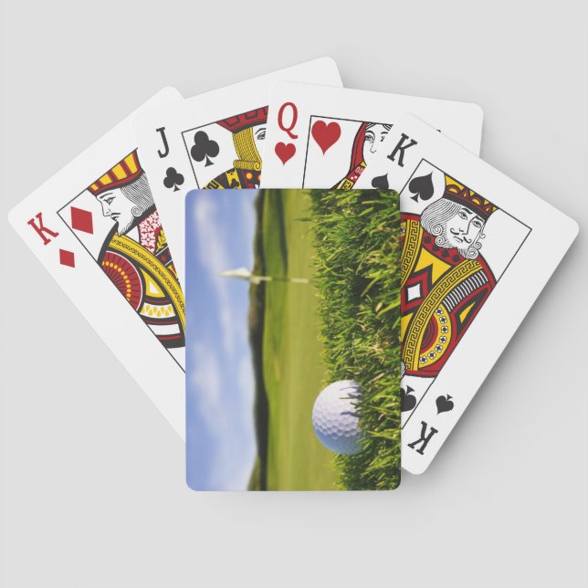 Golfplatz Klassische Spielkarten (Rückseite)