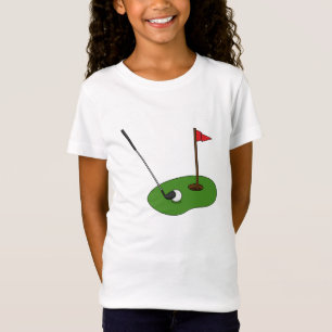 Golfplatz Loch mit Fahne T-Shirt