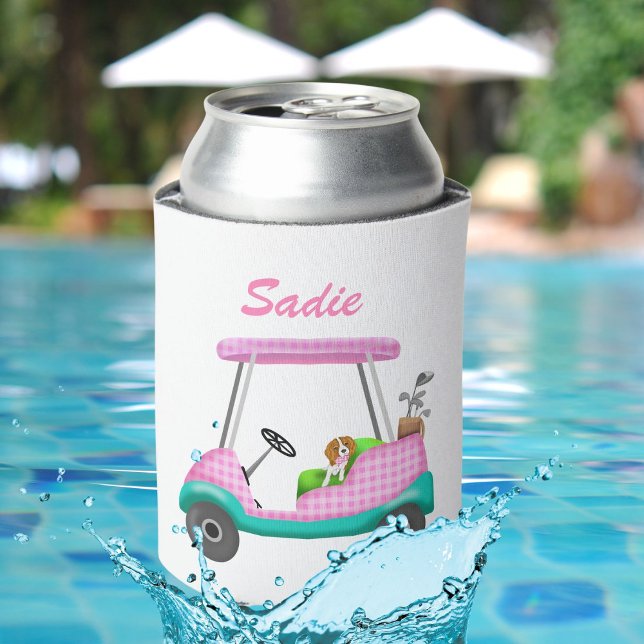 Golfplatz mit Niedlichem Cavalier King Charles Spa Dosenkühler (Von Creator hochgeladen)