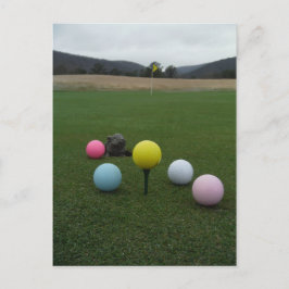 Golfplatz Ostergebirge Feiertagspostkarte