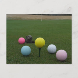 Golfplatz Ostergebirge Feiertagspostkarte