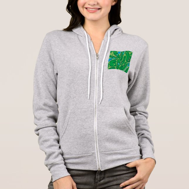 Golfplatz par Golfplatz grün Hoodie (Vorderseite)