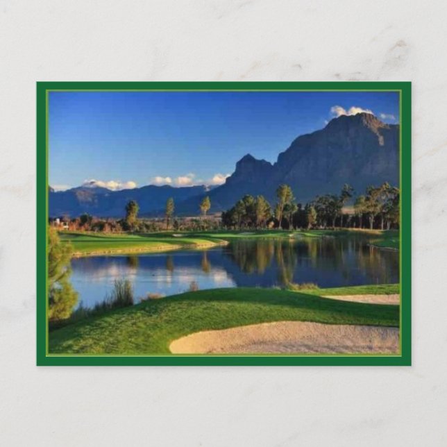 Golfplatz-Postkarte Postkarte (Vorderseite)