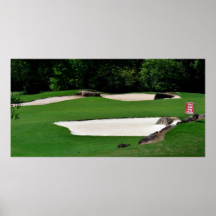 Golfplatz Sand Fallen Poster