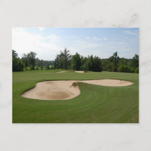 Golfplatz Sandfalle Postkarte
