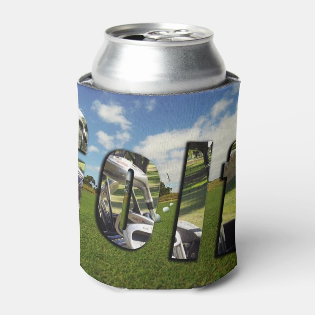 Golfplatz und Logo, Stubby Cooler kann Inhaber Dosenkühler (Kanne Vorderseite)