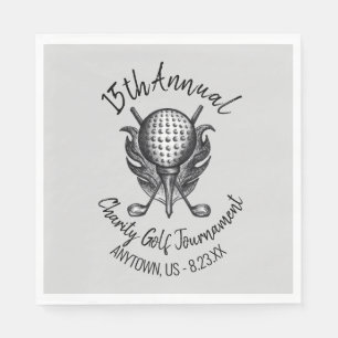 Golfplatz Wohltätigkeit Ball T-Shirt Klubs Serviette